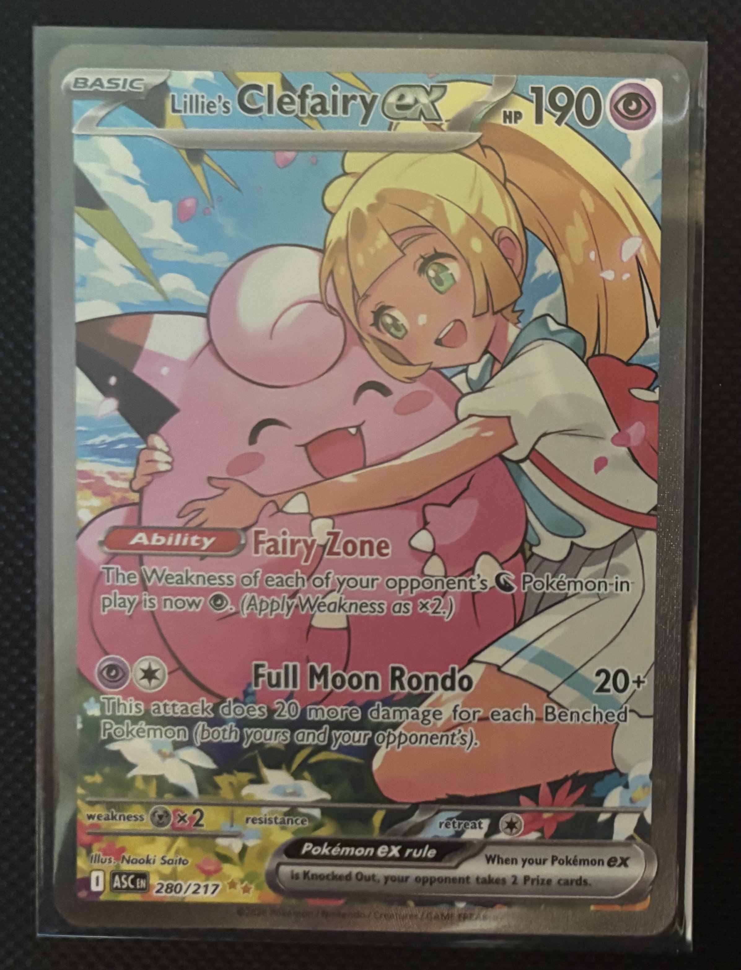 Lillie's Clefairy EX view 1