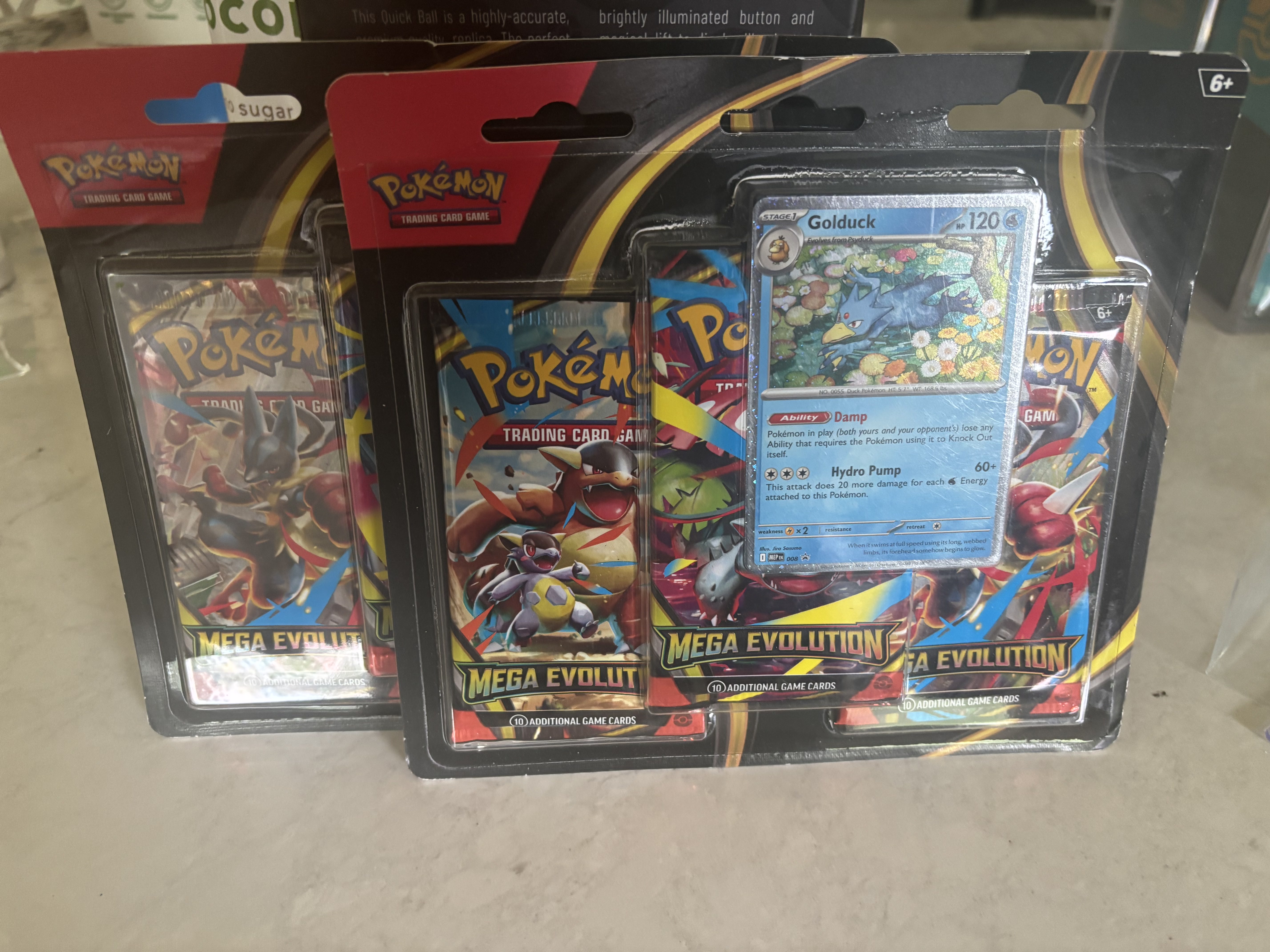 Mega Evolution 3 Pack Blister (Golduck)